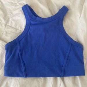 Ribbed Nulu High-Neck Yoga Bra